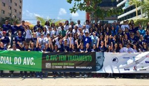 Dia Mundial do AVC realiza evento na Rua Fechada, em Maceió, neste domingo (23)
