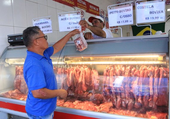 Preço da carne cai em açougues  e supermercados de Maceió
