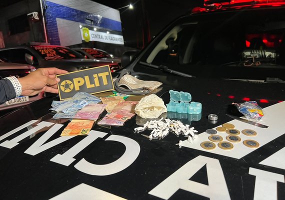 Apreensão de drogas na Jatiúca: jovem confessa que traficava crack na região