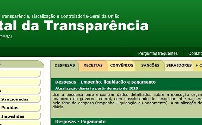 Portal da Transparência do Governo Federal registra recorde de acessos