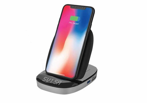 Carregador com recarga wireless e USB faz sucesso na internet