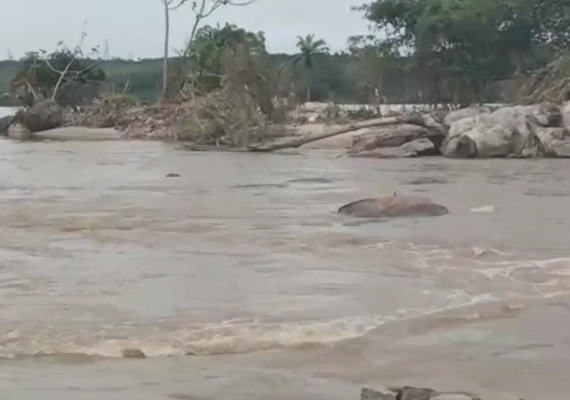 Vídeo: corpo é encontrado boiando no Rio Mundaú na cidade de Rio Largo