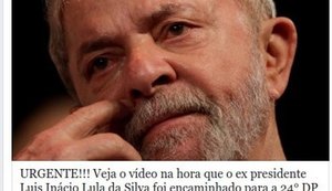 Novo vírus se espalha no Facebook com vídeo de suposta prisão de Lula