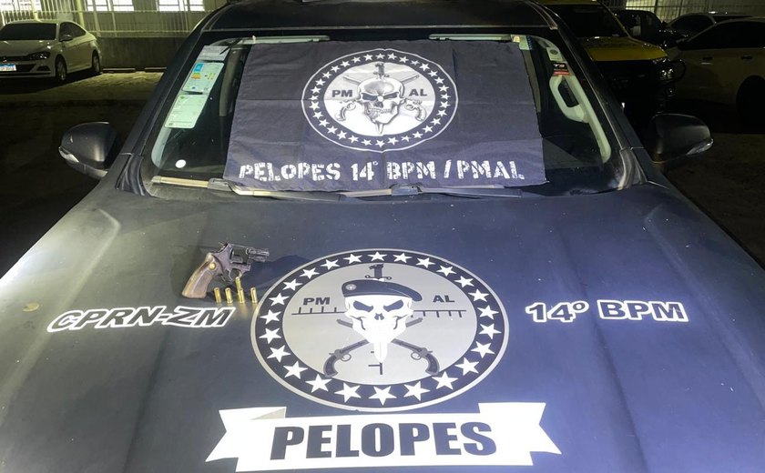 PM flagra crimes de porte ilegal de arma de fogo e receptação em Maceió e Jacuípe
