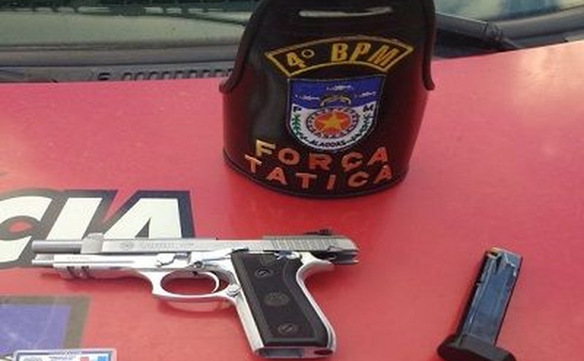 Força Tática e 4º BPM detém suspeitos e apreendem armas de fogo em Maceió