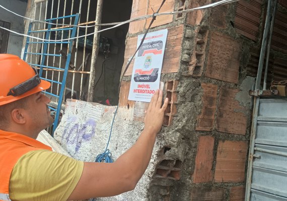 Defesa Civil de Maceió retira 130 famílias das áreas de risco