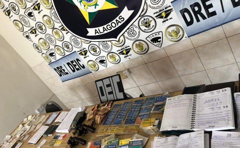 Operação Açaí da Polícia Civil de Alagoas prende oito suspeitos de agiotagem