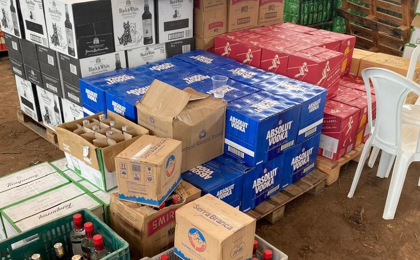Ação integrada da Sefaz/AL flagra fraude em show e retém mercadorias de mais de R$ 1 milhão