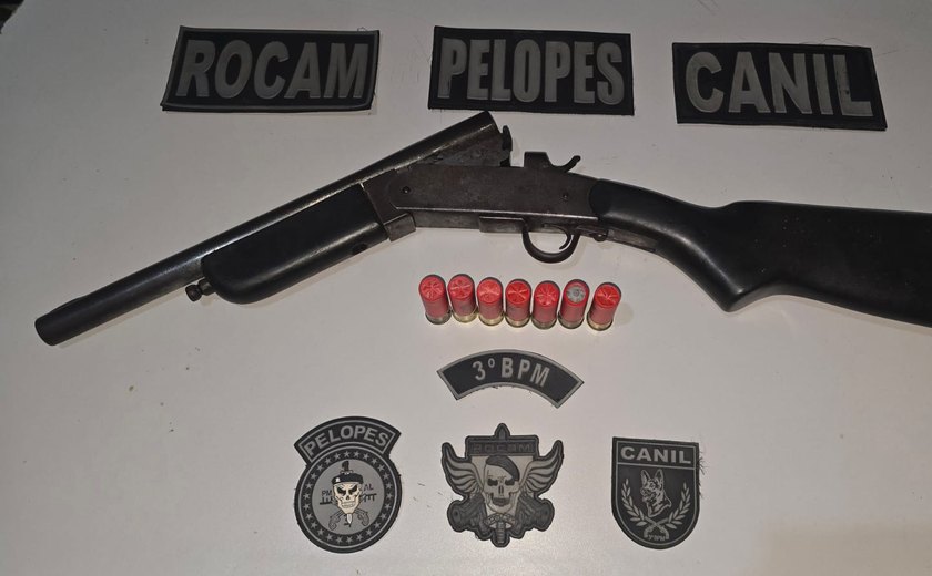 PM/AL apreende 40 armas e quase 17 kg de drogas em uma semana
