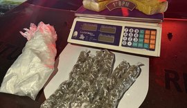 PM apreende armas de fogo e quase 4 quilos de drogas em ações na capital e interior