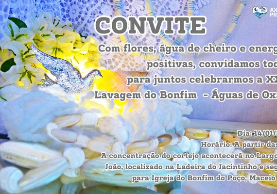 22ª Lavagem do Bonfim de Maceió acontece no próximo domingo (14)