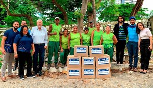 TJ/AL doa 187 kg de alimentos a cooperativa de recicladores em Maceió