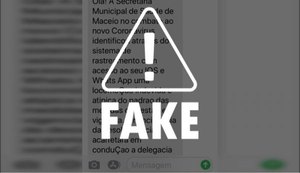 É falso que Secretaria de Saúde de Maceió rastreia movimentação de usuários