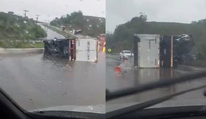 Corpo de Bombeiros é acionado para acidentes envolvendo caminhões na BR-101