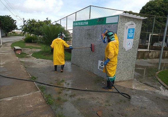 Prefeitura inicia desinfecção nos Pontos de Entrega Voluntária