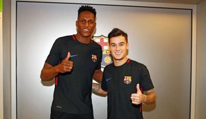 Barcelona relaciona Philippe Coutinho e Yerry Mina para jogo com Espanyol nesta 5ª