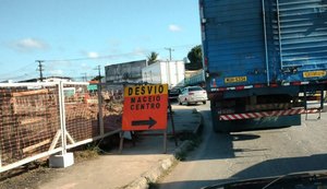 Trecho de rua sofre pequena alteração de trânsito em Maceió nesta quinta