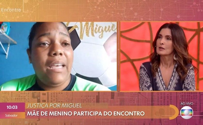 Mãe de Miguel Otávio: 'que a morte do meu filho não fique impune'