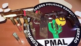 Polícia Militar cumpre mandados de busca e apreende drogas e armas no Sertão