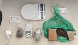 Ação da Polícia Civil prende traficante e apreende drogas em Joaquim Gomes