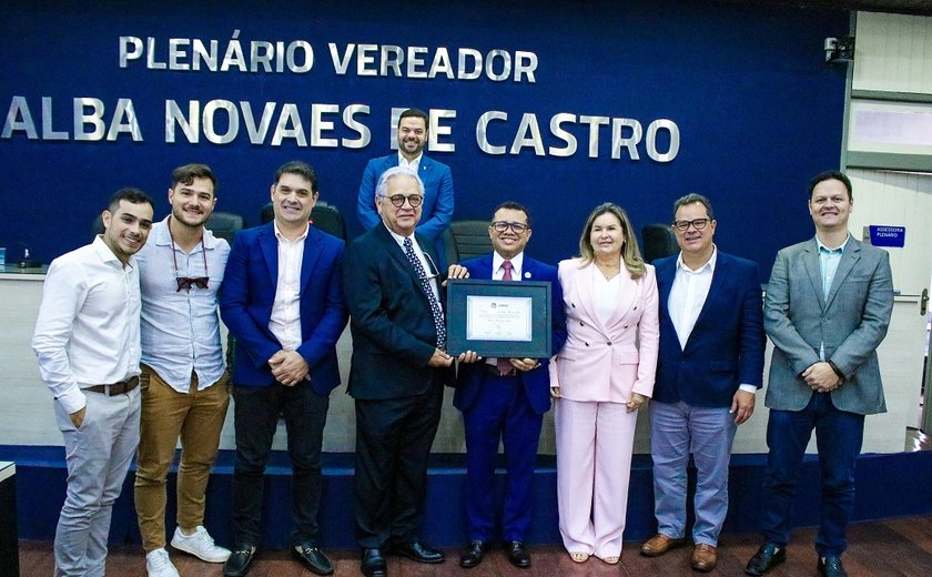 Câmara entrega comenda ao empresário Álvaro Mendonça, fundador da Carajás