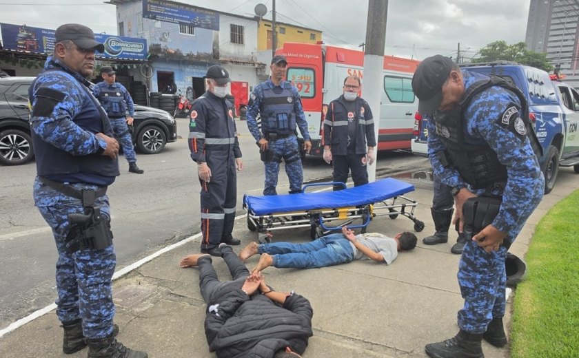 Guarda Municipal de Maceió impede assalto e prende dupla na Serraria
