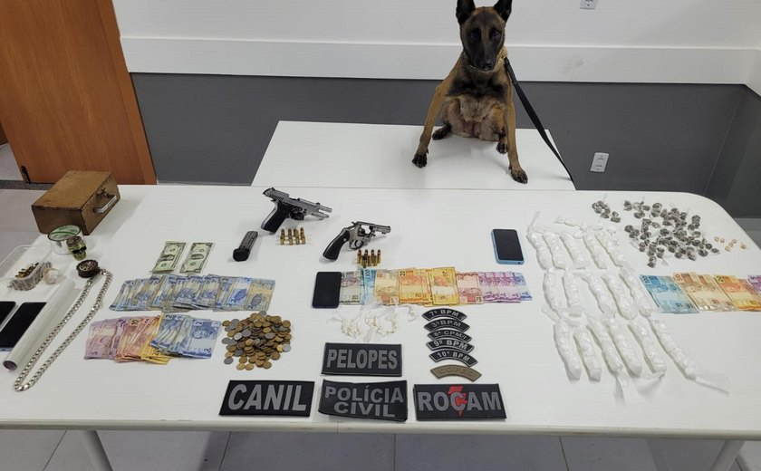 Ação integrada prende cinco pessoas por tráfico de drogas no Sertão alagoano