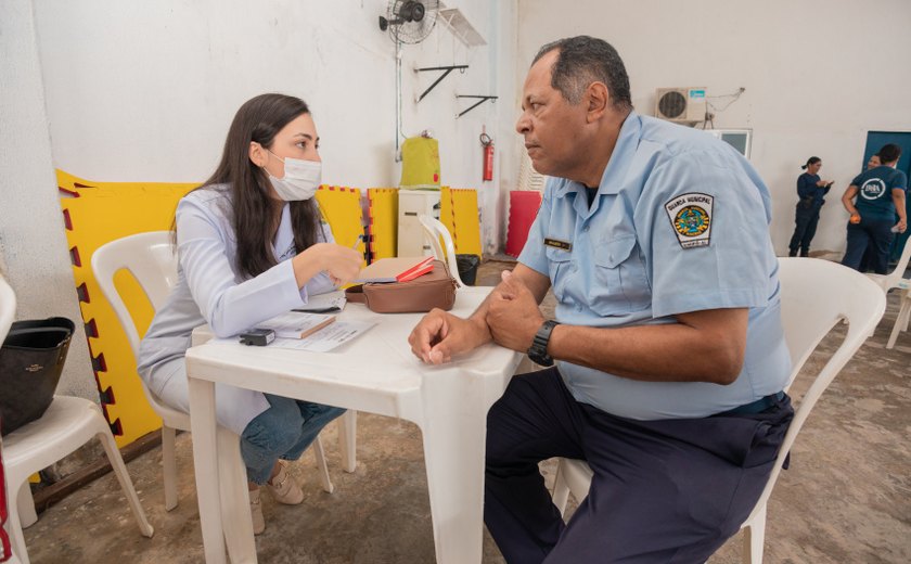 Prefeitura de Maceió oferta serviços de saúde para servidores da Guarda Municipal