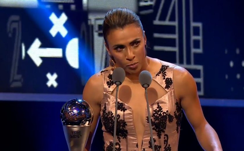 Alagoana Marta é eleita melhor jogadora do mundo pela sexta vez