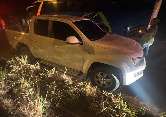 Motoqueiro morre ao colidir frontalmente com Amarok em Arapiraca