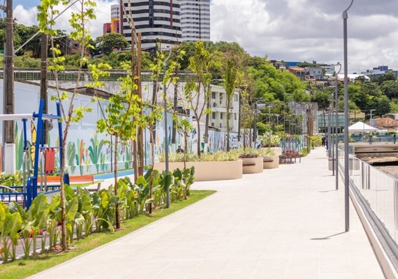 Revitalização do Salgadinho transforma paisagem e atrai moradores ao centro de Maceió