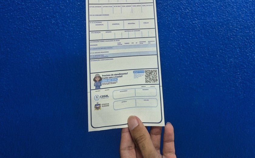 Casal passar a emitir conta de água em novo formato