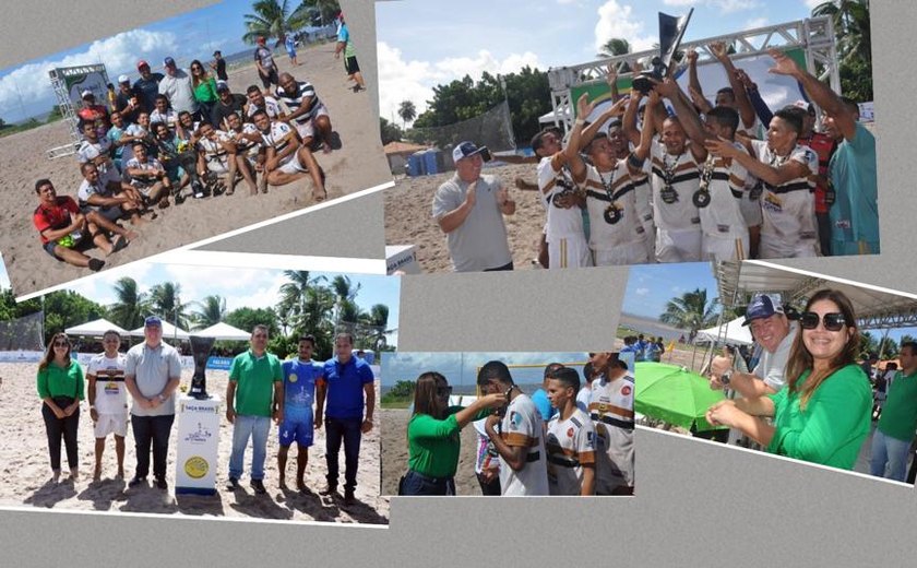 Porto de Pedras/AL comemora sucesso da Taça Brasil de Beach Soccer ocorrida durante cinco dias na cidade