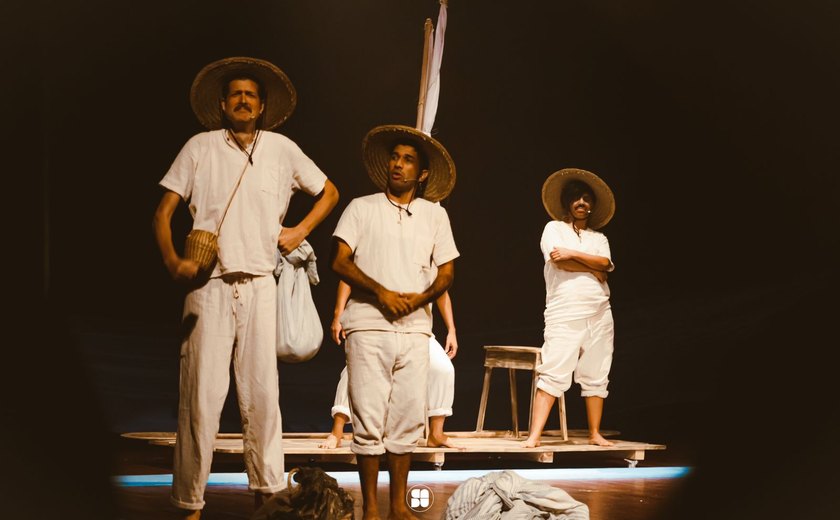 Espetáculo teatral revive aventura dos jangadeiros alagoanos em Maceió