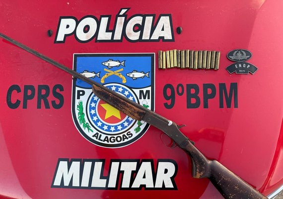 Homem suspeito de ameaçar esposa com arma de fogo é preso pela PM em Água Branca