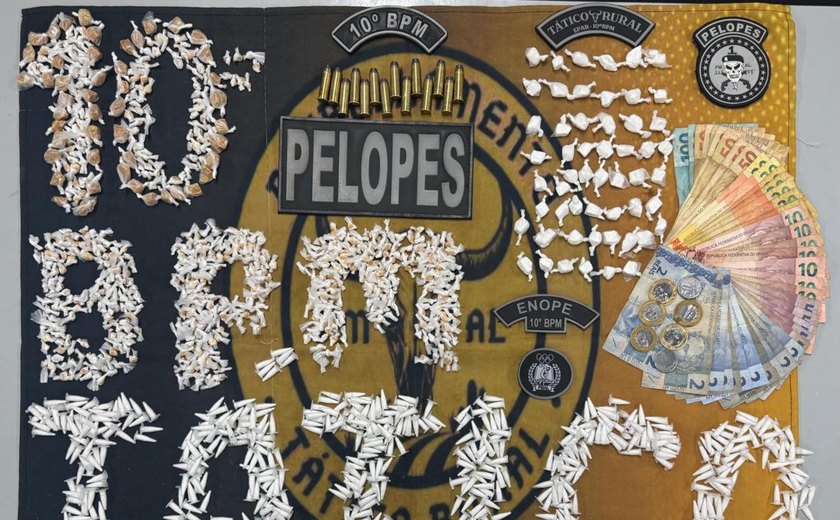 Operação apreende mais de 1,4 mil porções de entorpecentes em Palmeira dos Índios