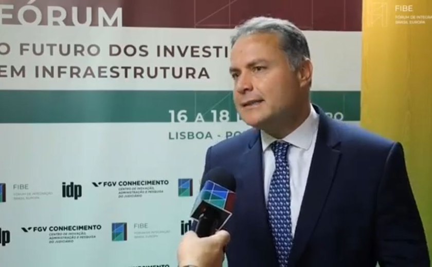 Renan Filho participa de evento internacional de infraestrutura e diz que país precisa avançar na agenda do saneamento