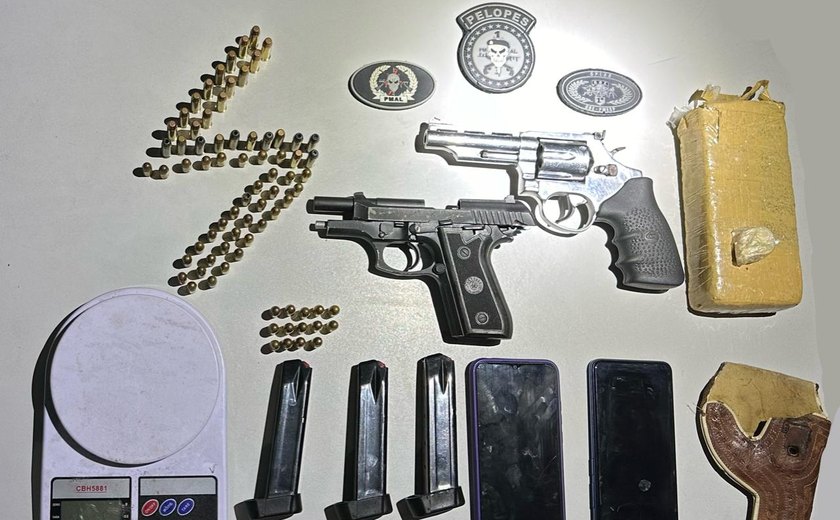 3º BPM apreende armas, drogas e veículos roubados em Arapiraca