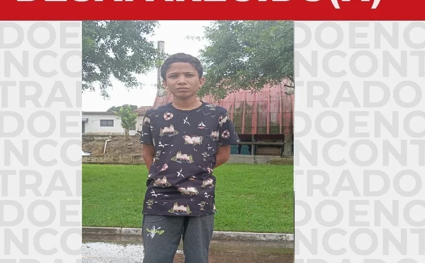 Família busca por adolescente de 15 anos desaparecido há 16 dias