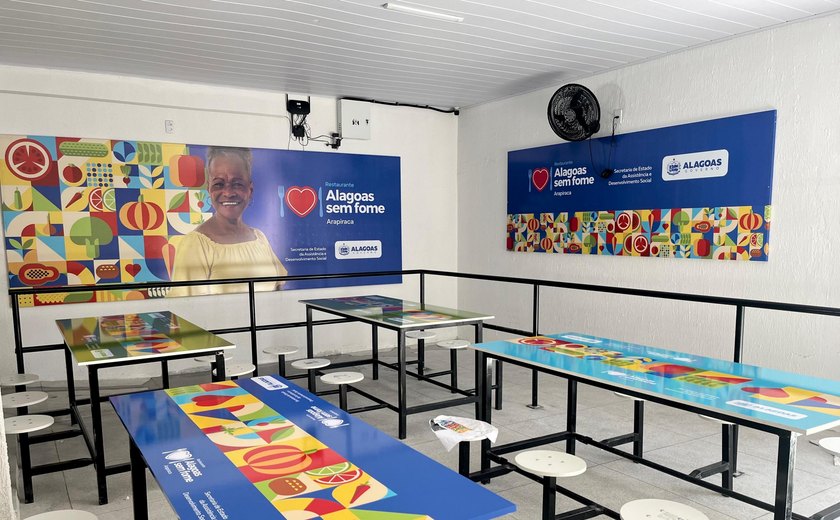 Governo do Estado inaugura restaurante popular Alagoas Sem Fome em Arapiraca