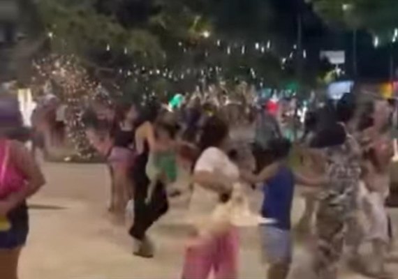 Após vídeo mostrando correria na Praça do Centenário, secretaria nega que tenha havido tiroteio