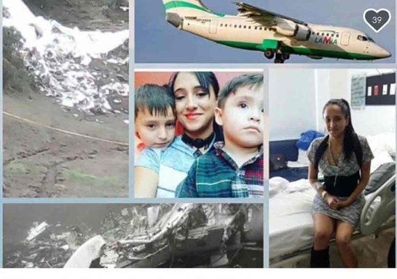 Comissária sobrevivente de voo da Chapecoense pede doação na internet