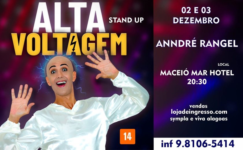 Humorista Anndré Rangel volta para Maceió com o stand up