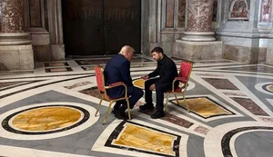 Trump conversa com Zelensky antes do funeral do papa Francisco