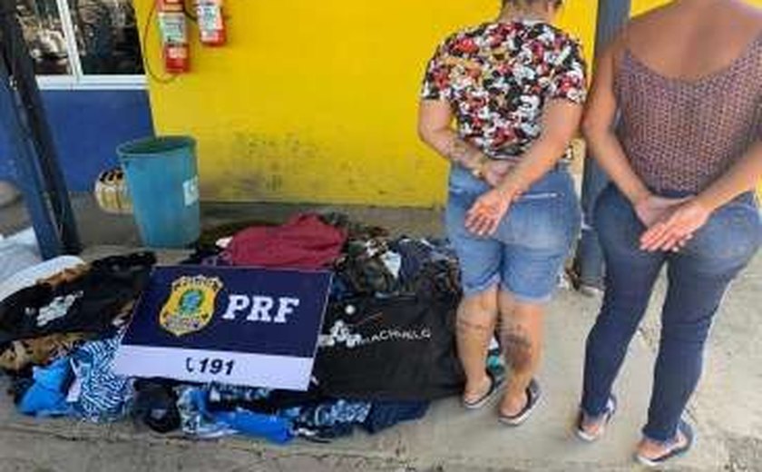 PRF prende duas mulheres por furto em loja de shopping