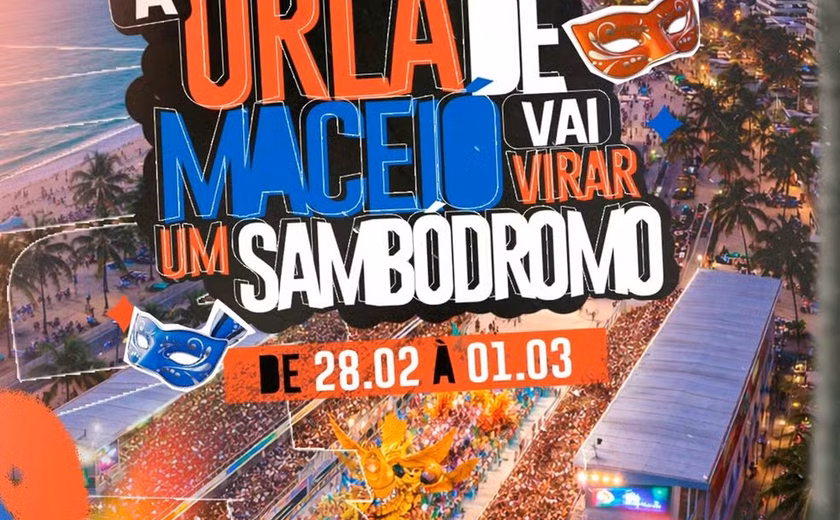 Desfiles das escolas de samba agitam a orla de Ponta Verde neste fim de semana