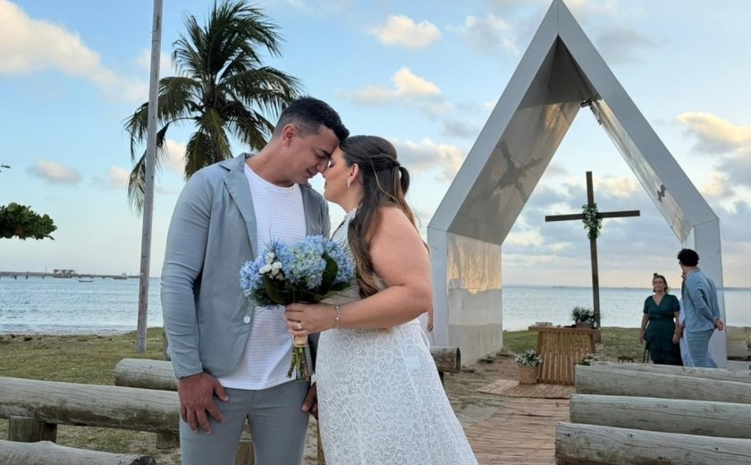Casal realiza sonho de casar na Capelinha do Jaraguá