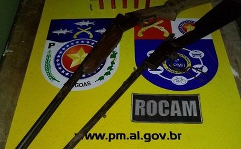 PM prende indivíduo com duas armas de fogo em São Miguel dos Campos