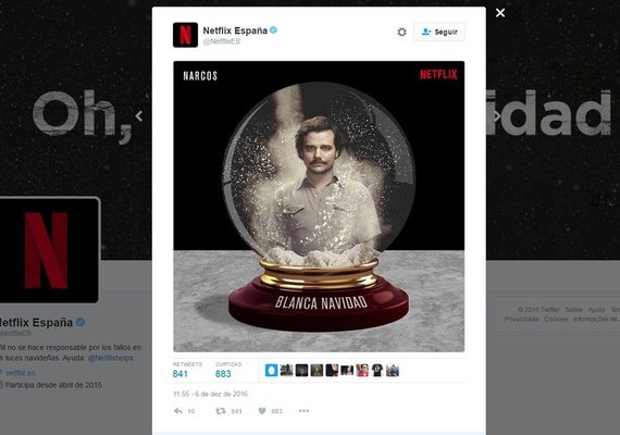 Cartaz de 'Narcos' causa polêmica em comissão parlamentar em Madri