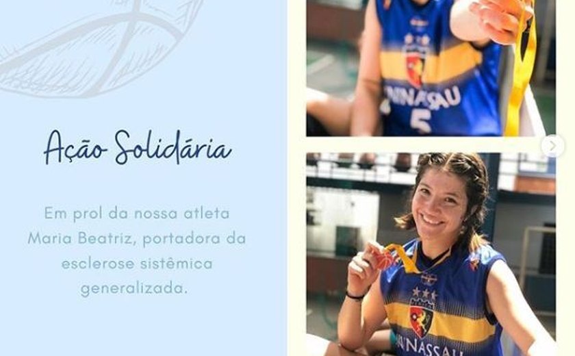 Basquete da Uninassau faz ação solidária para ajudar atleta diagnosticada com doença rara